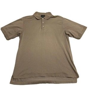 Eddie Bauer Men Shirt Polo Medium Vintage Polo Collar Short Sleeve Shirt